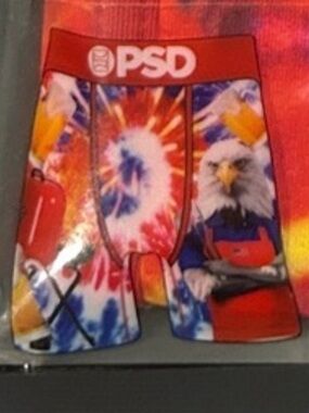 PSD Men’s Boxer Briefs, Grill Master Tie Dye Print